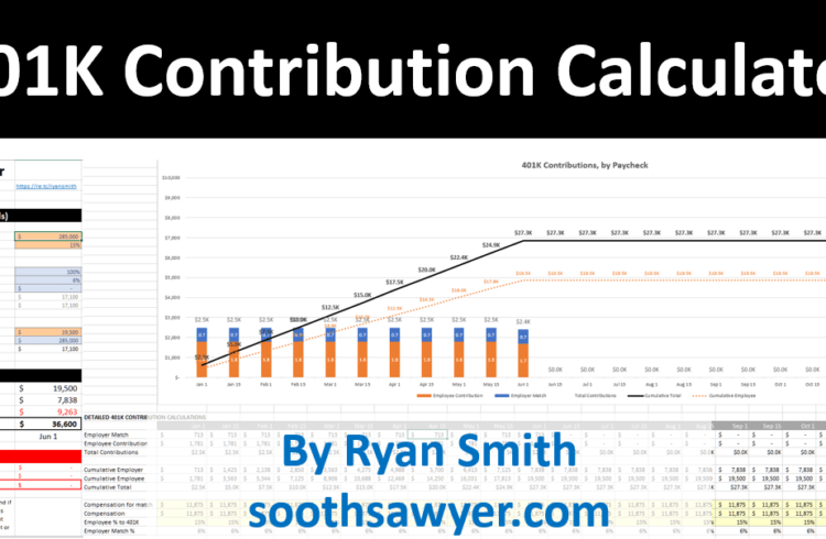 401K Contribution Calculator